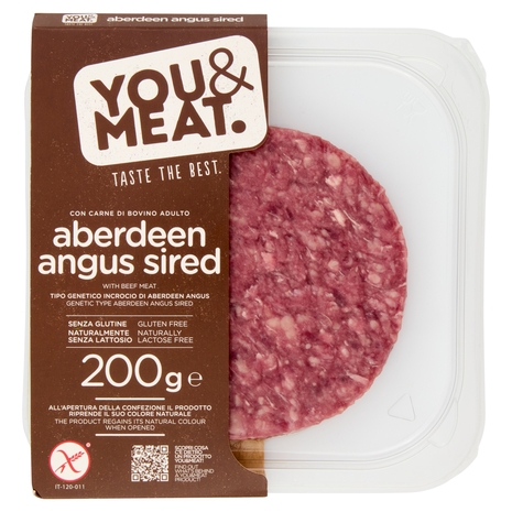 You&Meat Burger con Carne di Bovino Adulto aberdeen angus sired 200 g
