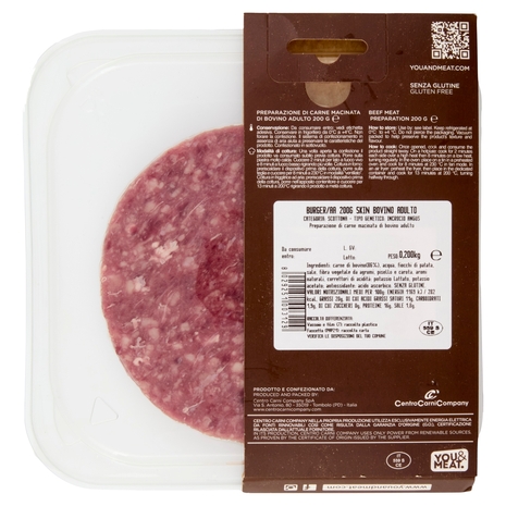 You&Meat Burger con Carne di Bovino Adulto aberdeen angus sired 200 g