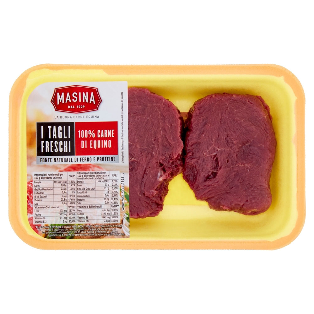 Masina I Tagli Freschi Filetto Equino 0,250 kg