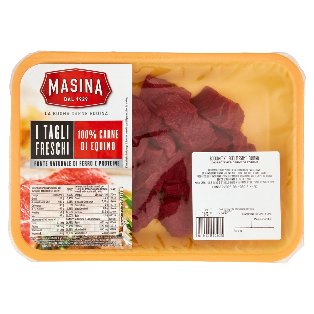 Masina I Tagli Freschi Bocconcini Sceltissimi Equino 0,320 kg