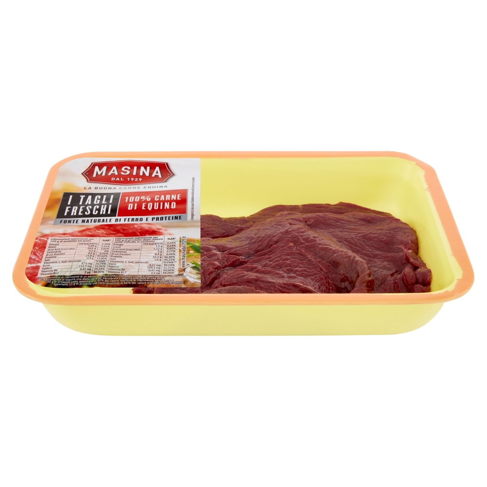 Masina I Tagli Freschi Fettine di Scamone Equino 0,300 kg