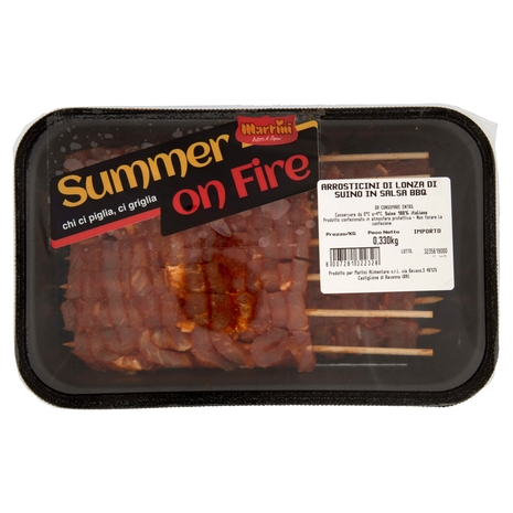 Martini Summer on Fire Arrosticini di Lonza di Suino in Salsa BBQ 0,330 kg