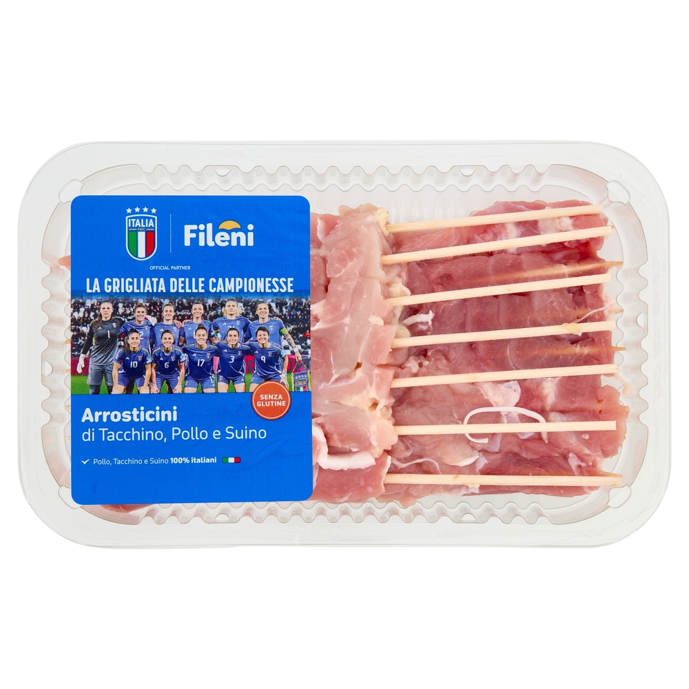 Fileni Arrosticini di Tacchino, Pollo e Suino 0,340 kg