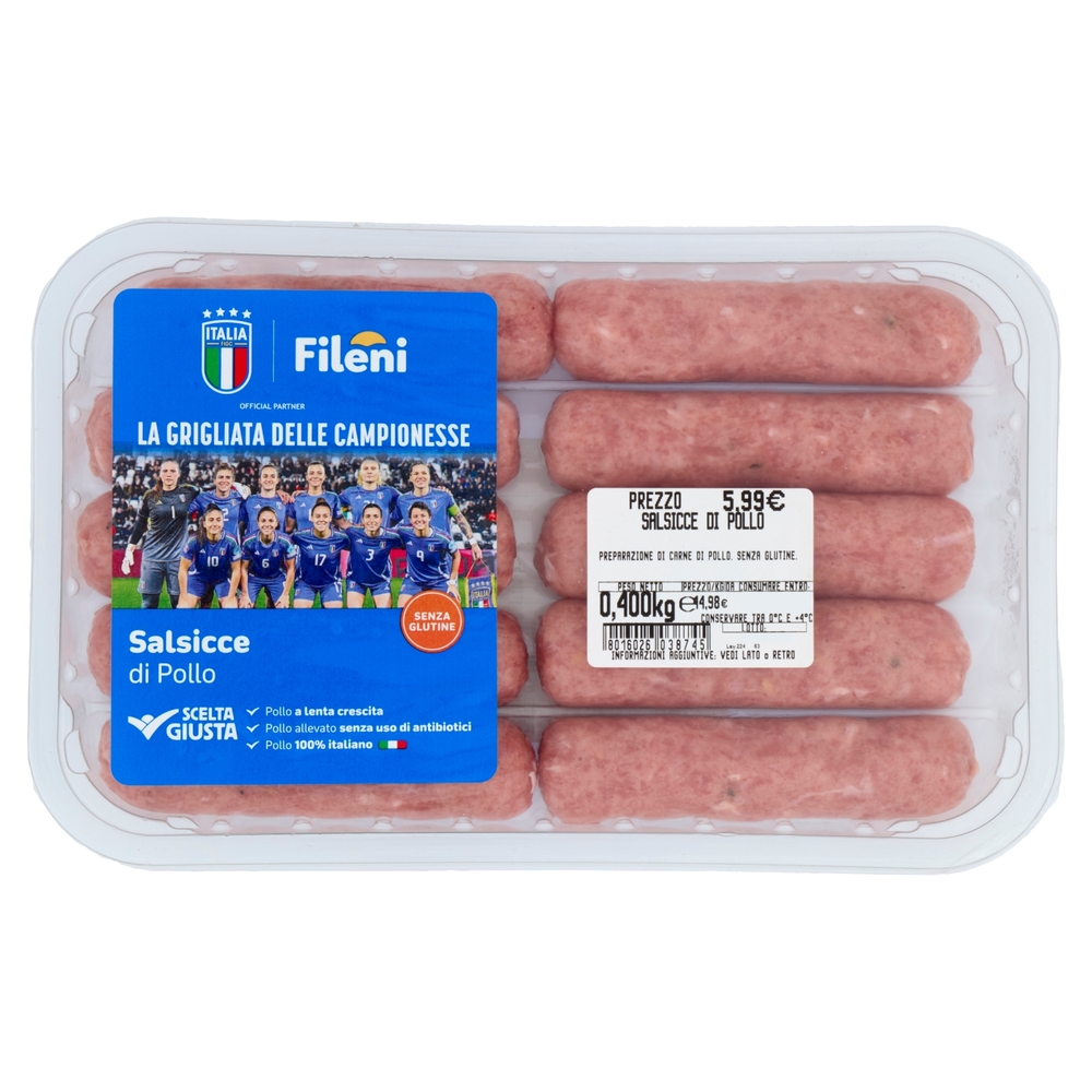 Fileni Salsicce di Pollo 0,400 kg