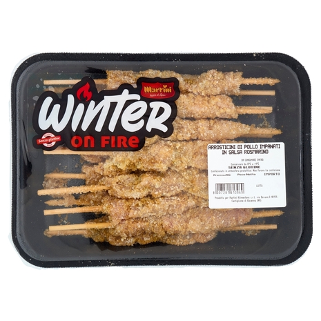 Martini Winter on Fire Arrosticini di Pollo Impanati in Salsa Rosmarino 0,330 kg