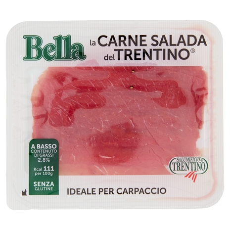 Salumificio Trentino Bella la Carne Salada del Trentino Ideale per Carpaccio 0,100 kg