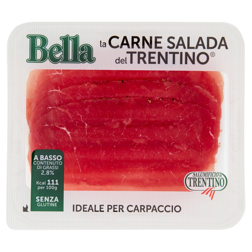 Salumificio Trentino Bella la Carne Salada del Trentino Ideale per Carpaccio 0,100 kg