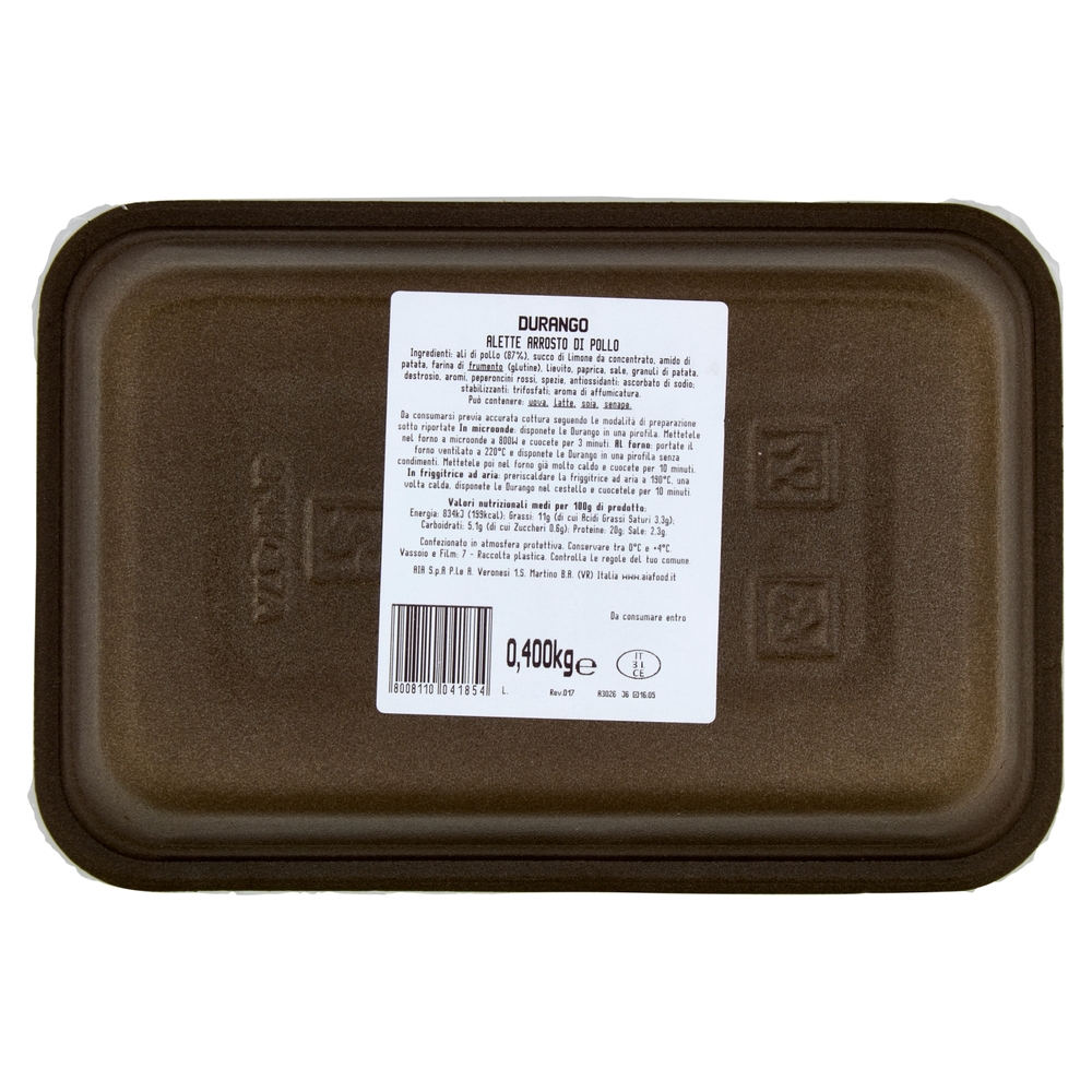 Aia Durango Original Alette di Pollo Arrosto 0,400 kg