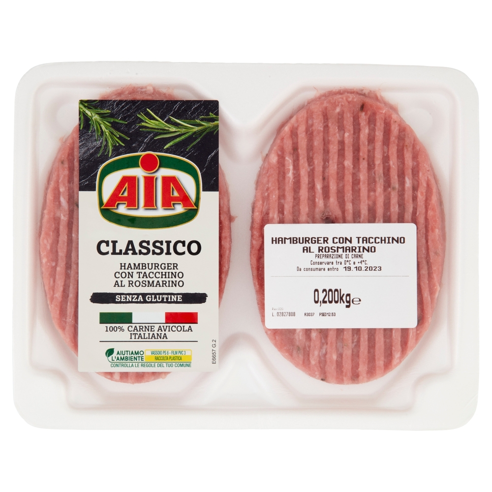 Hamburger di Tacchino al Rosmarino, 200 g