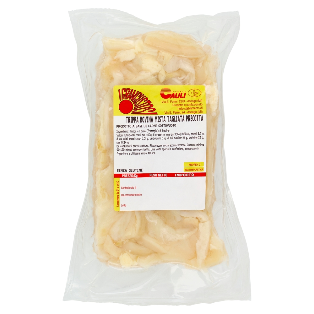 Fratelli Cauli I Grangustosi Trippa Bovina Mista Tagliata Precotta