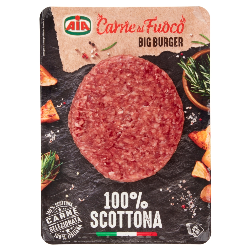 Hamburger di Scottona Bovino Adulto Skin, 180 g