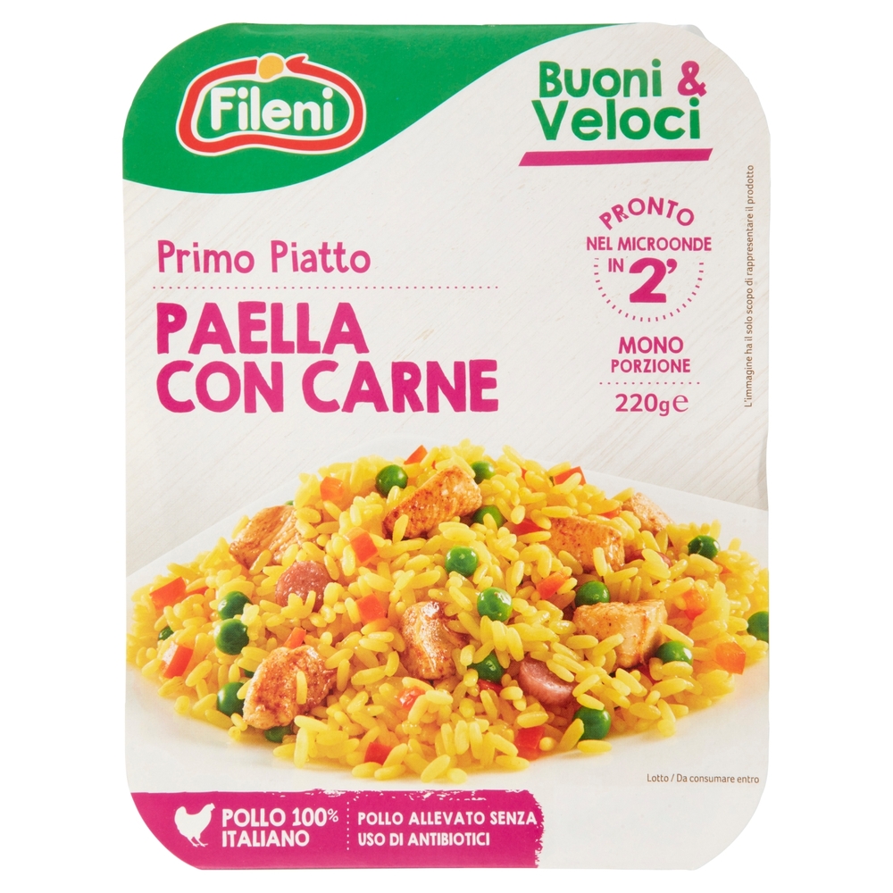 Primo Piatto Paella con Carne, 220 g