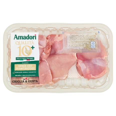 Amadori Qualità 10+ Sovracosce di Pollo Disossate 0,300 kg