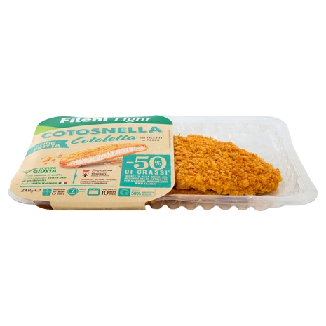 Fileni Light Cotosnella Cotoletta con Filetti di Pollo non Fritta 240 g