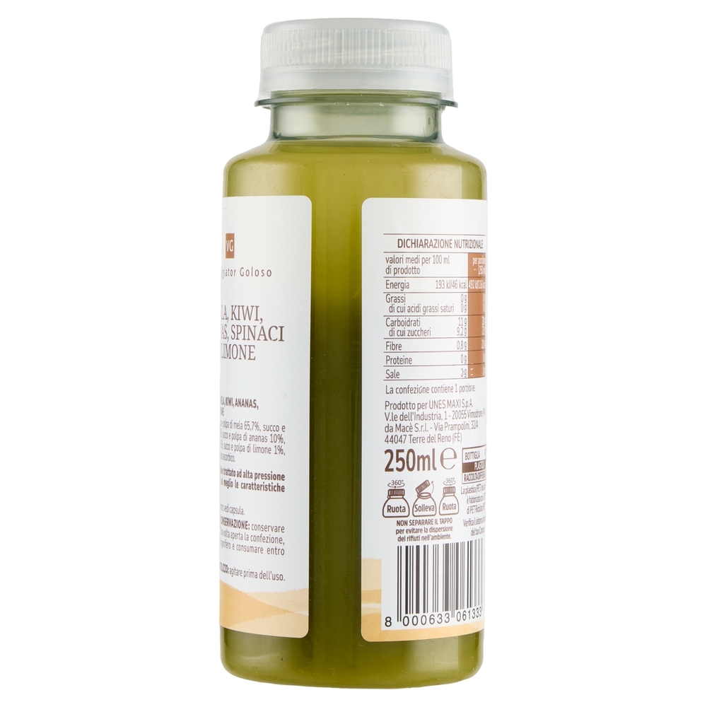 Mela, Kiwi, Ananas, Spinaci e Limone Il Viaggiator Goloso