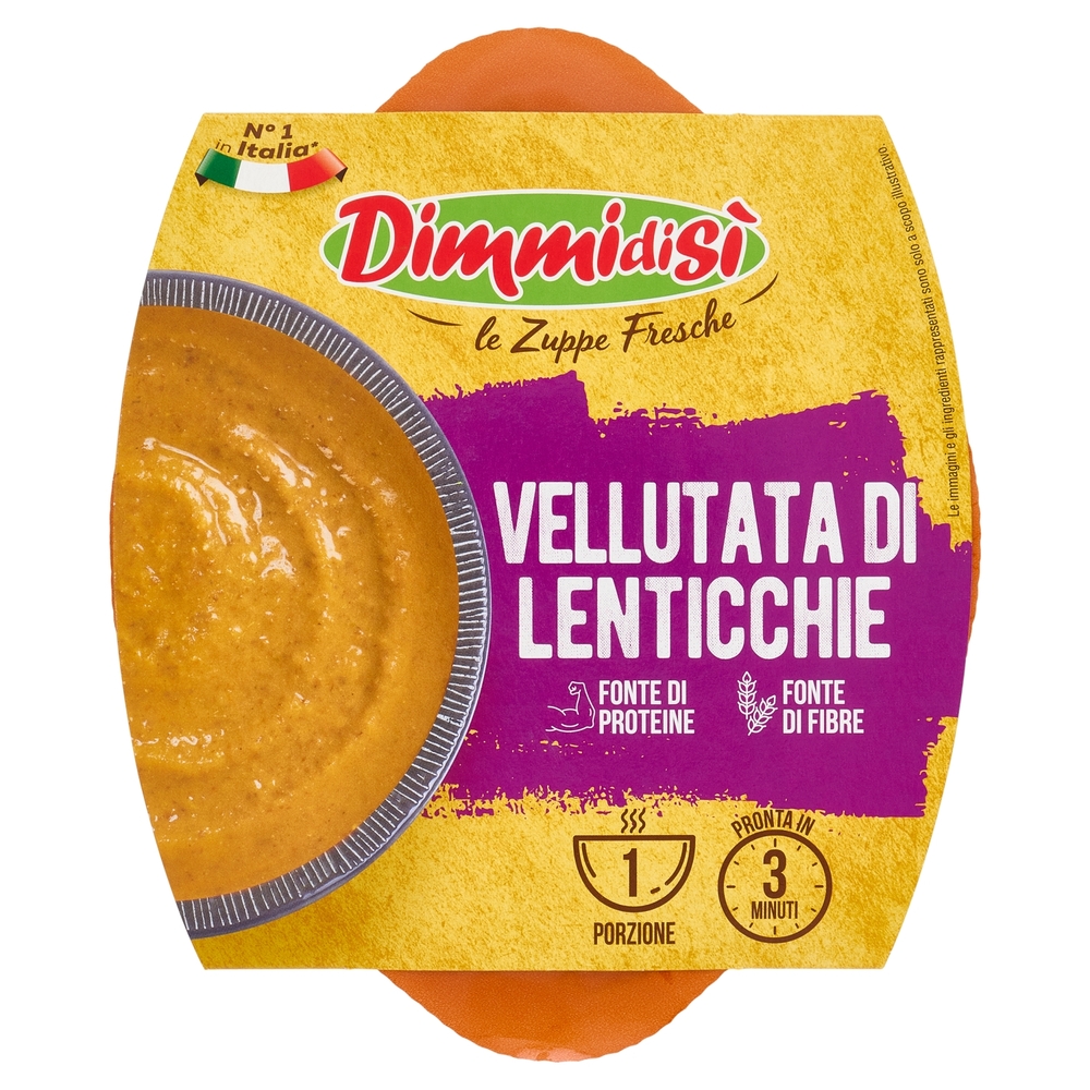 DimmidiSì le Zuppe Fresche Vellutata di Lenticchie 350 g