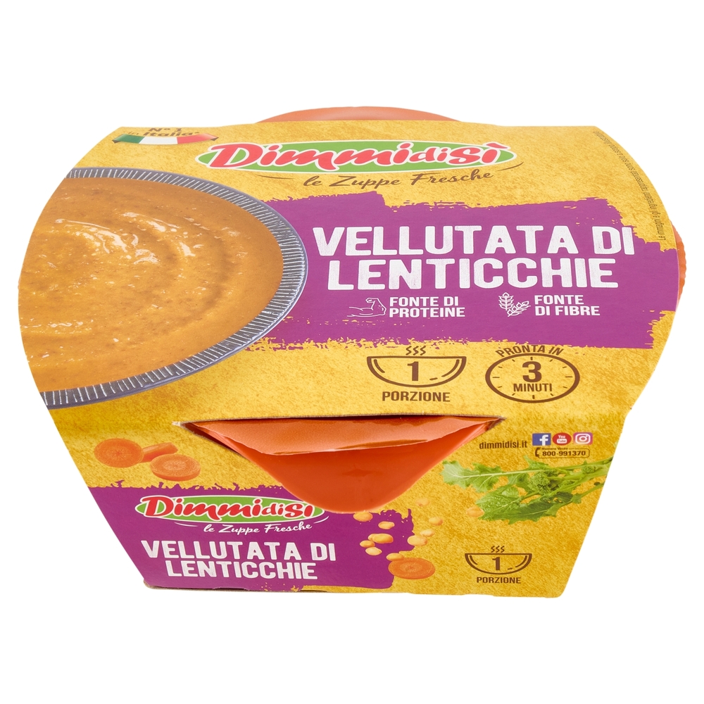 DimmidiSì le Zuppe Fresche Vellutata di Lenticchie 350 g