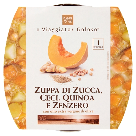 Zuppa di Zucca, Ceci, Quinoa e Zenzero Il Viaggiator Goloso