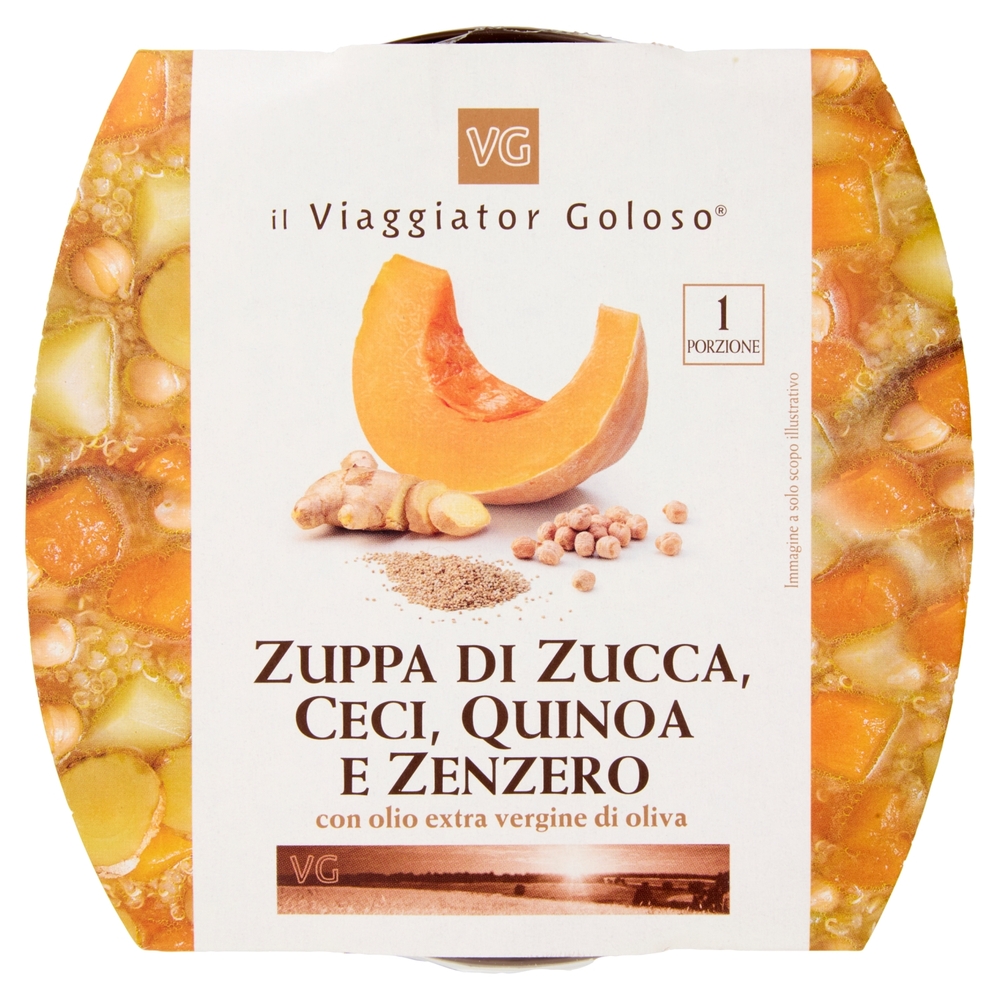 Zuppa di Zucca, Ceci, Quinoa e Zenzero Il Viaggiator Goloso