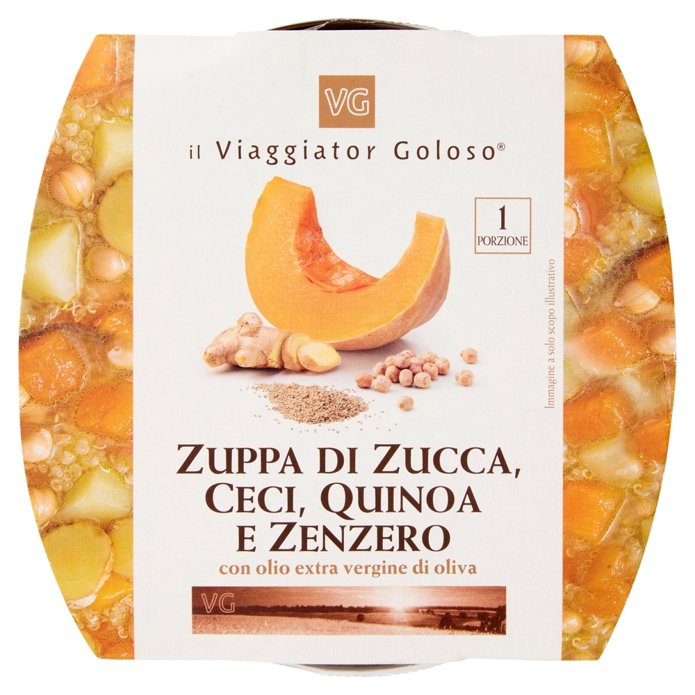Zuppa di Zucca, Ceci, Quinoa e Zenzero Il Viaggiator Goloso