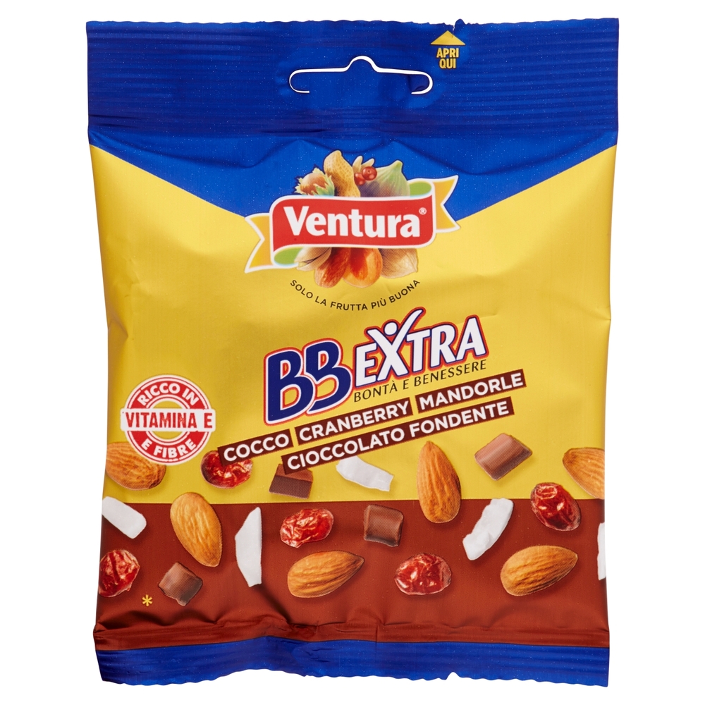 Ventura BBExtra Cocco Cranberry Mandorle Cioccolato Fondente 50 g