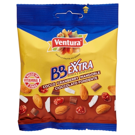 Ventura BBExtra Cocco Cranberry Mandorle Cioccolato Fondente 50 g
