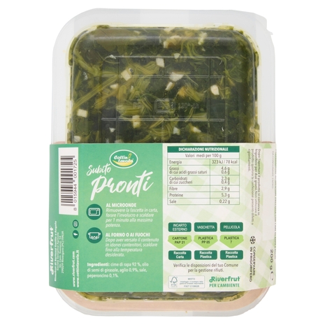 Cottin tavola Subito pronti Cime di Rapa con Aglio e Peperoncino 200 g