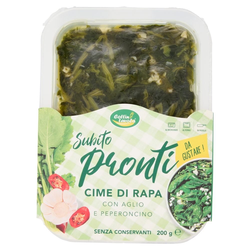Cottin tavola Subito pronti Cime di Rapa con Aglio e Peperoncino 200 g