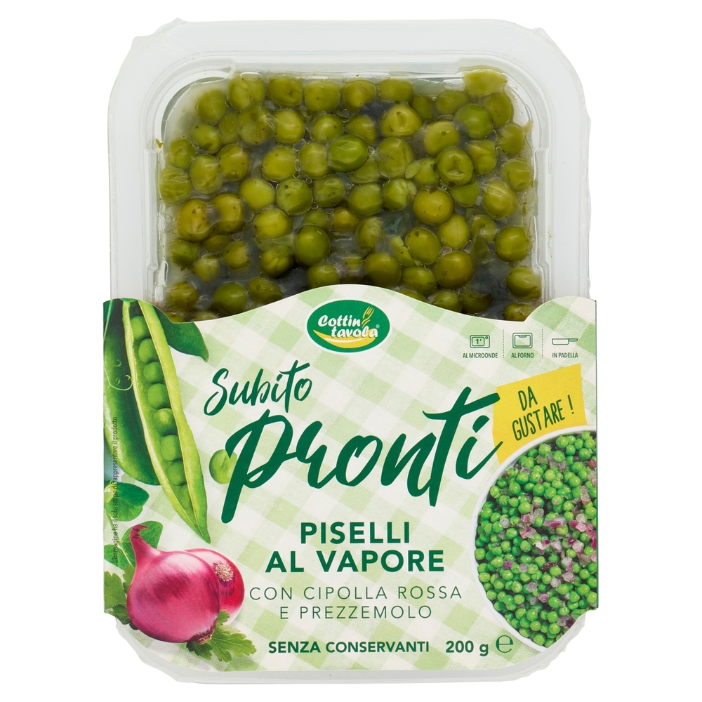 Cottin tavola Subito pronti Piselli al Vapore con Cipolla Rossa e Prezzemolo 200 g