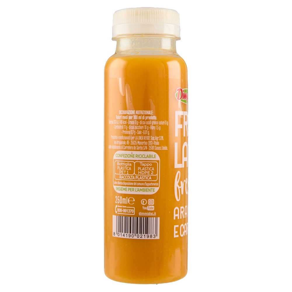 DimmidiSì Frullato fresco Arancia e Carota 250 ml