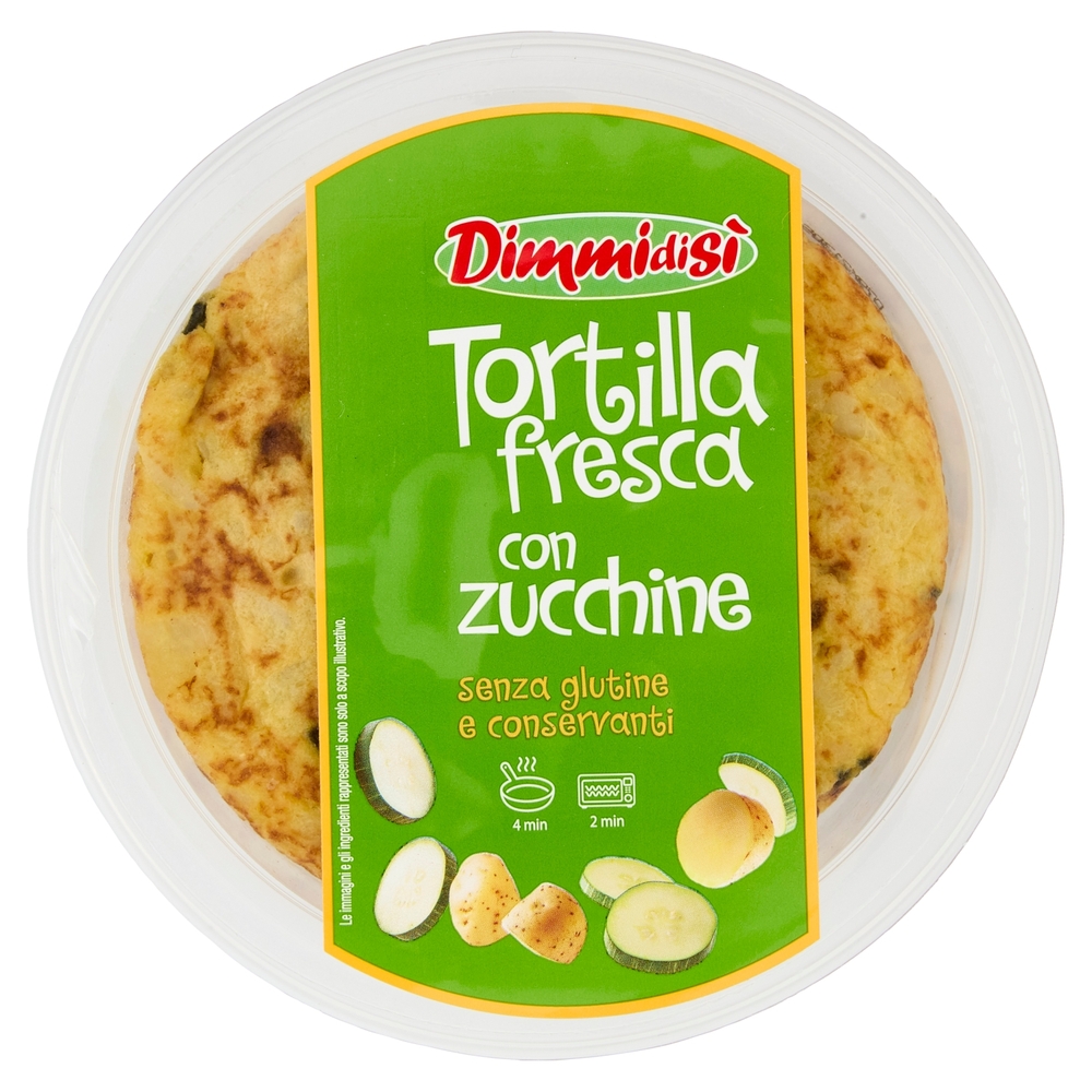 DimmidiSì Tortilla fresca con zucchine 250 g