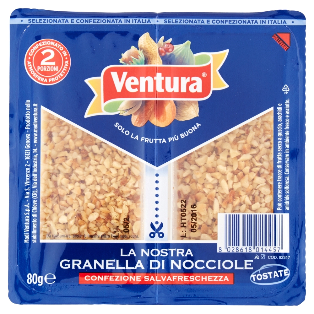 Ventura La nostra granella di nocciole 80 g