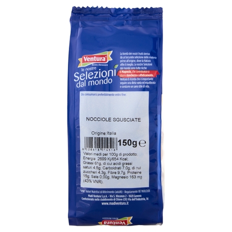 Ventura le nostre Selezioni dal mondo Nocciole Sgusiate 150 g