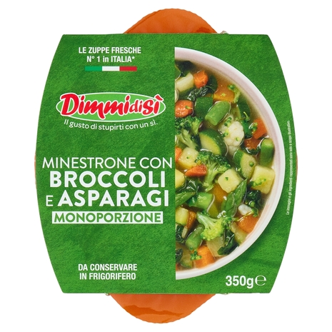 DimmidiSì Minestrone con Broccoli e Asparagi Monoporzione 350 g