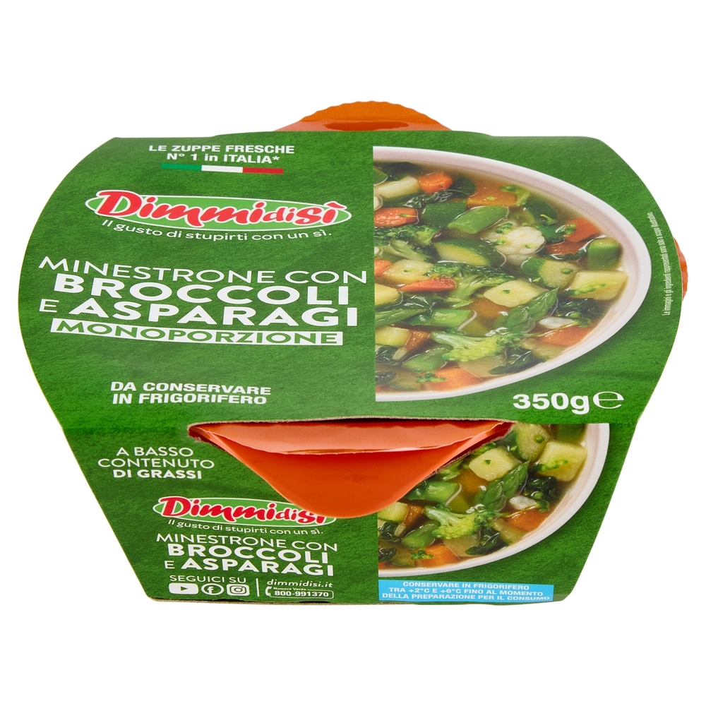 DimmidiSì Minestrone con Broccoli e Asparagi Monoporzione 350 g