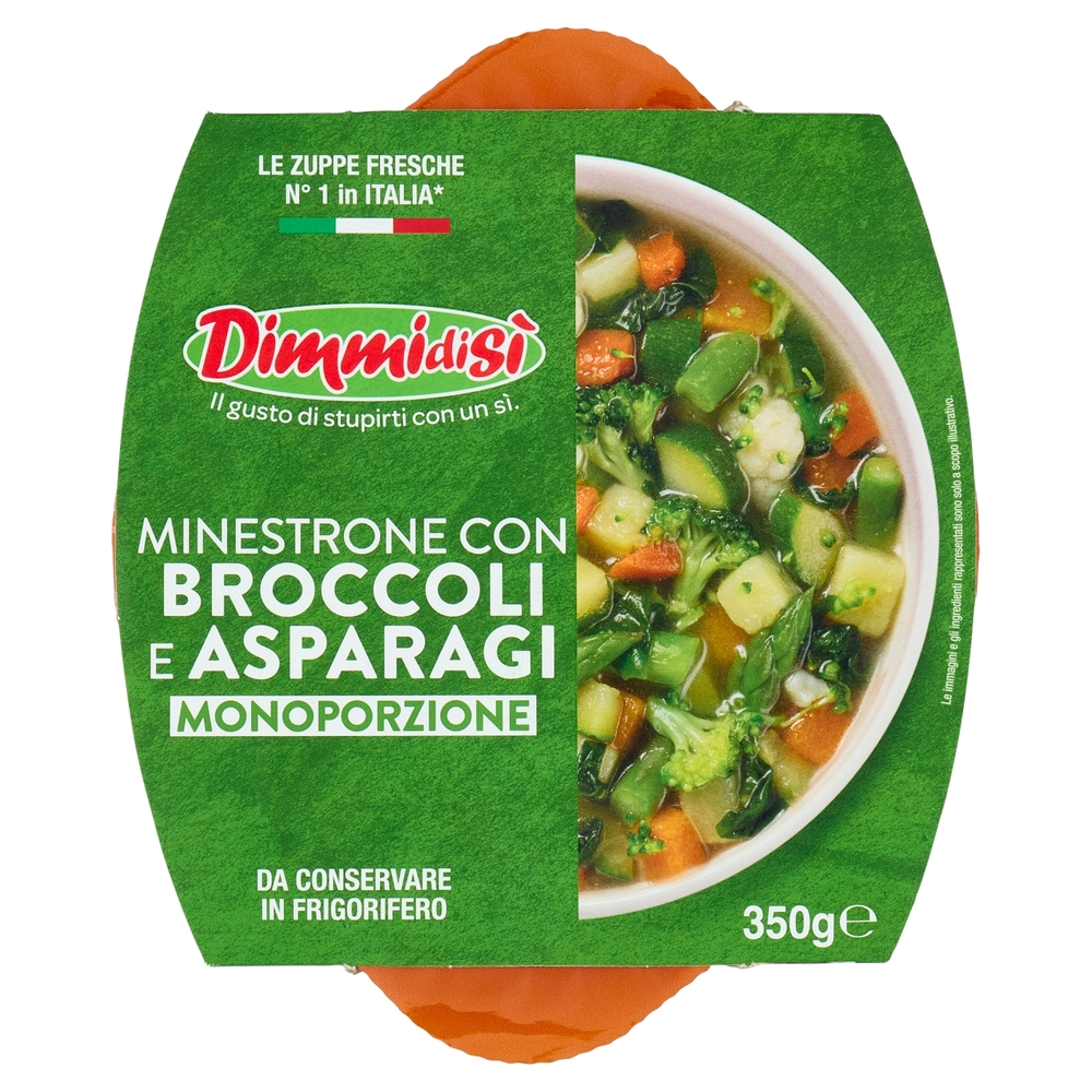 DimmidiSì Minestrone con Broccoli e Asparagi Monoporzione 350 g