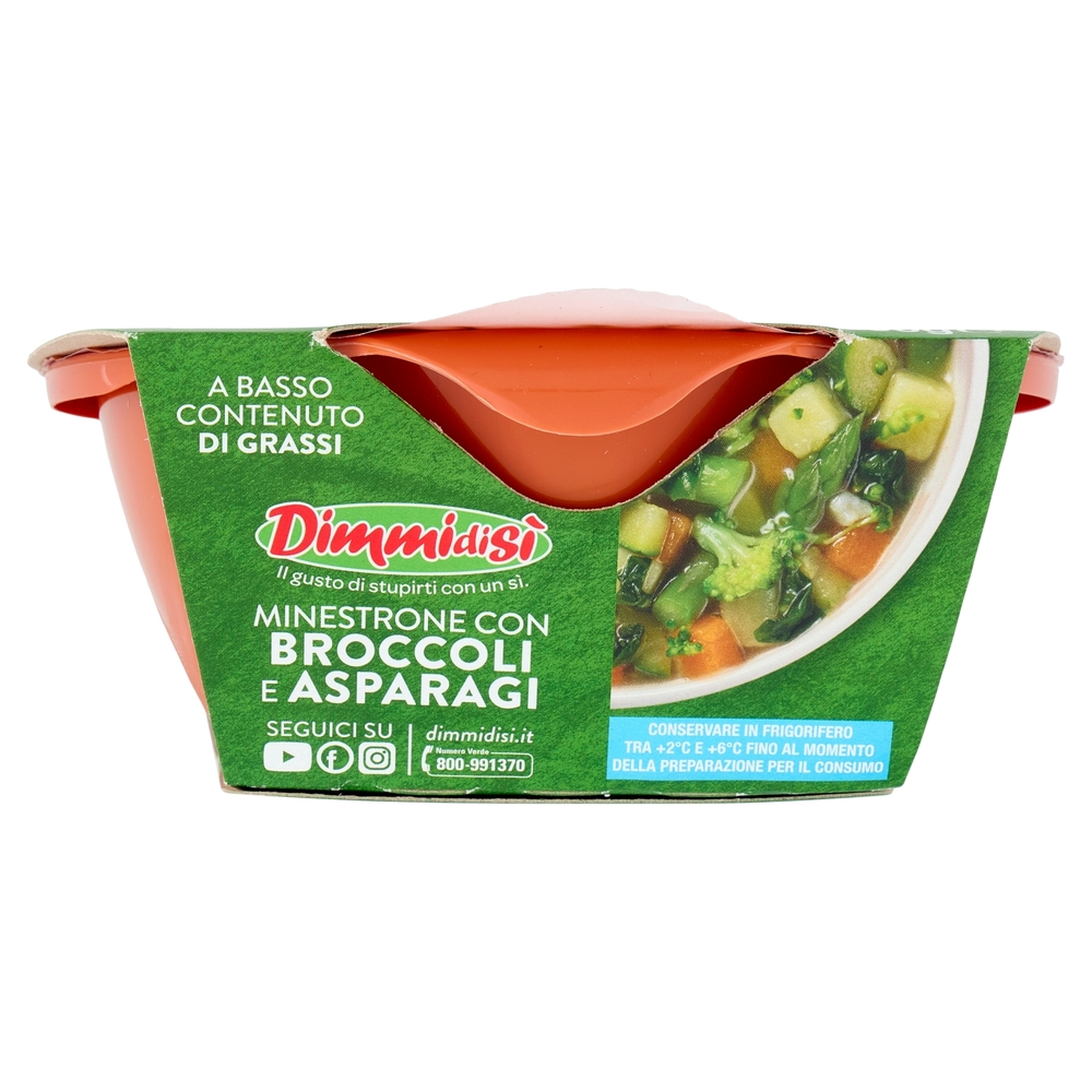 DimmidiSì Minestrone con Broccoli e Asparagi Monoporzione 350 g