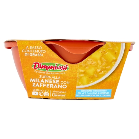 DimmidiSì Zuppa alla Milanese con Zafferano Monoporzione 350 g