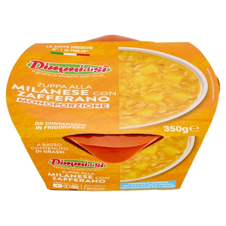 DimmidiSì Zuppa alla Milanese con Zafferano Monoporzione 350 g