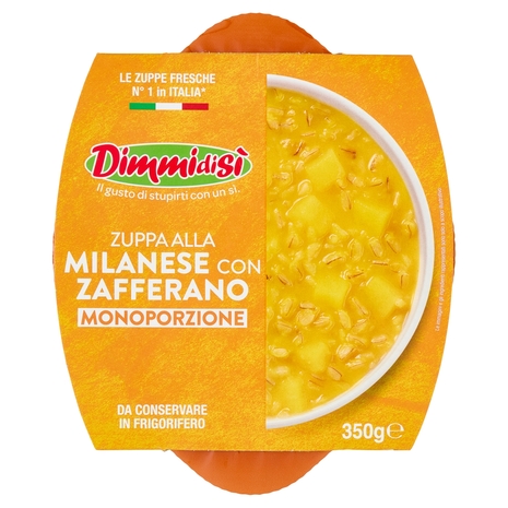 DimmidiSì Zuppa alla Milanese con Zafferano Monoporzione 350 g