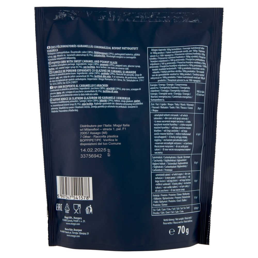 mogyi Caramoon Popcorn with Caramel & Peanuts 70 g