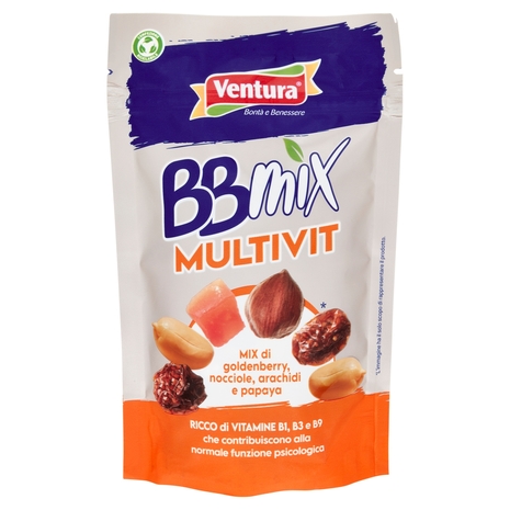 Ventura BBmix Multivit Mix di goldenberry, nocciole, arachidi e papaya 150 g