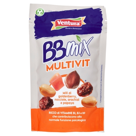 Ventura BBmix Multivit Mix di goldenberry, nocciole, arachidi e papaya 150 g