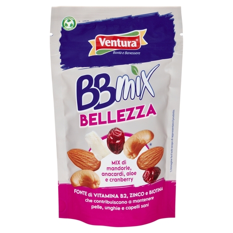 Ventura BBmix Bellezza Mix di mandorle, anacardi, aloe e cranberry 150 g