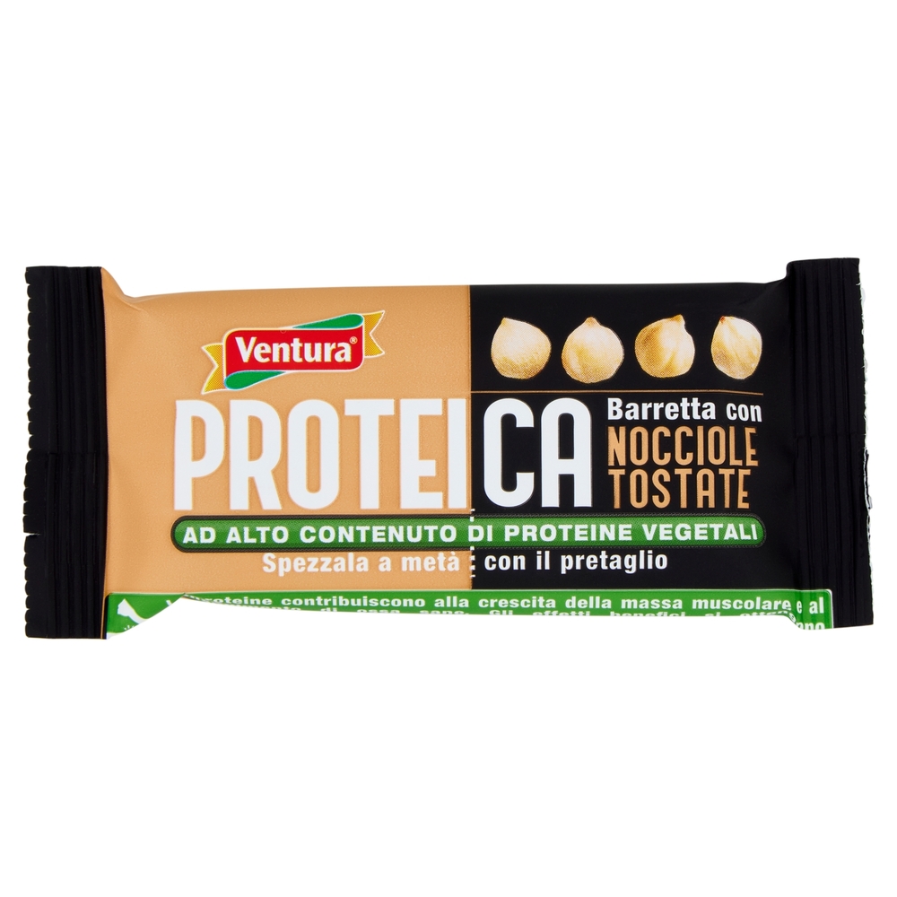 Ventura Proteica Barretta con Nocciole Tostate 50 g