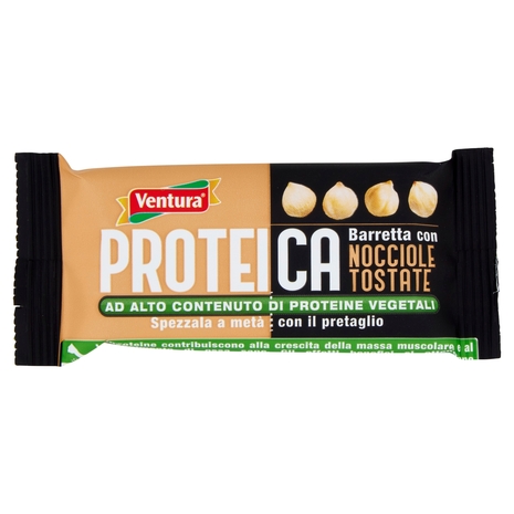Ventura Proteica Barretta con Nocciole Tostate 50 g