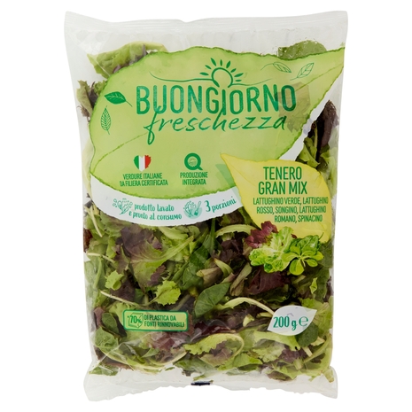 Buongiorno freschezza Tenero Gran Mix Lattughino, Songino, Spinacino 200 g