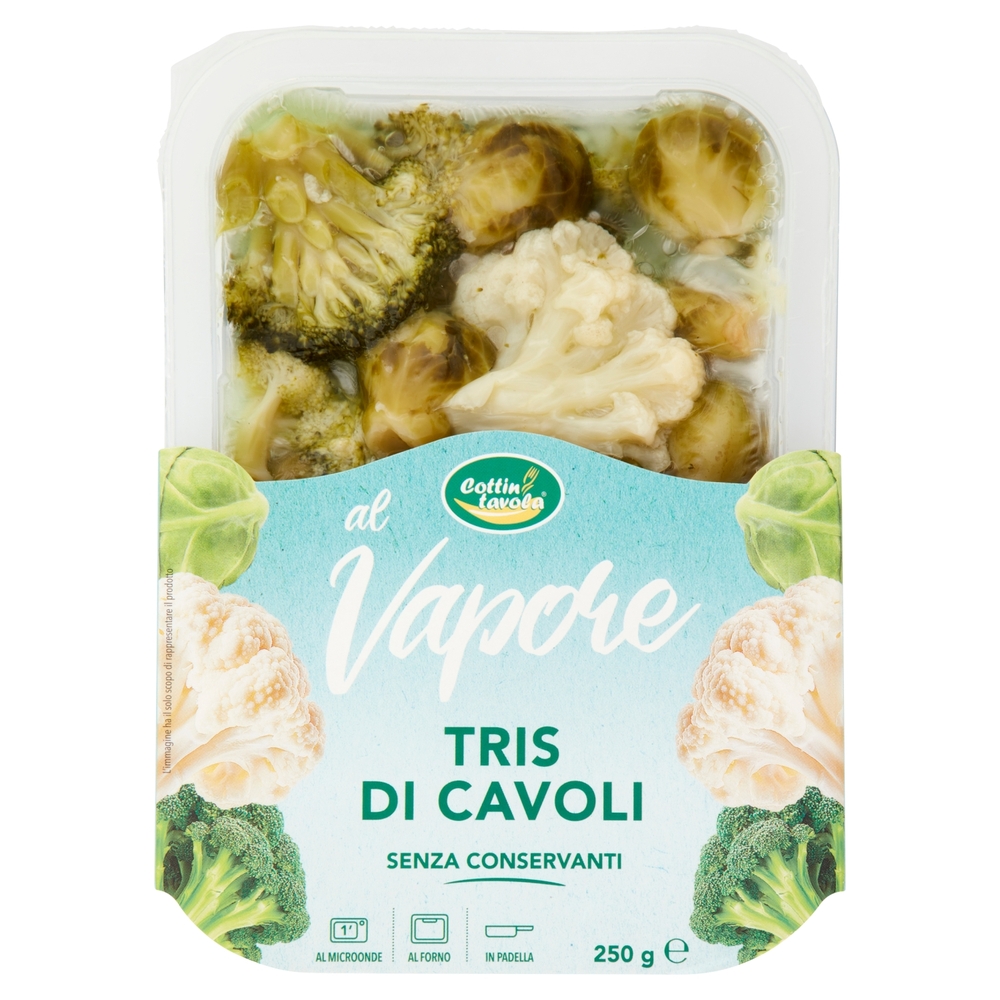 Cottin tavola al Vapore Tris di Cavoli 250 g