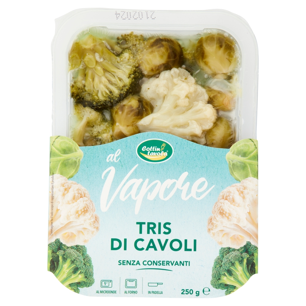 Cottin tavola al Vapore Tris di Cavoli 250 g