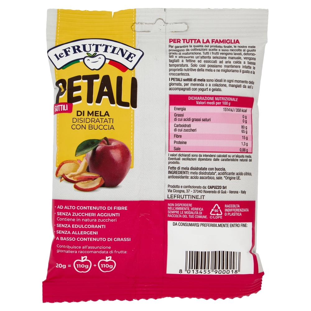 le Fruttine Petali Sottili di Mela 20 g